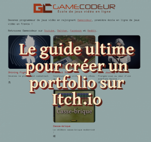 Le guide ultime pour créer un portfolio sur Itch.io