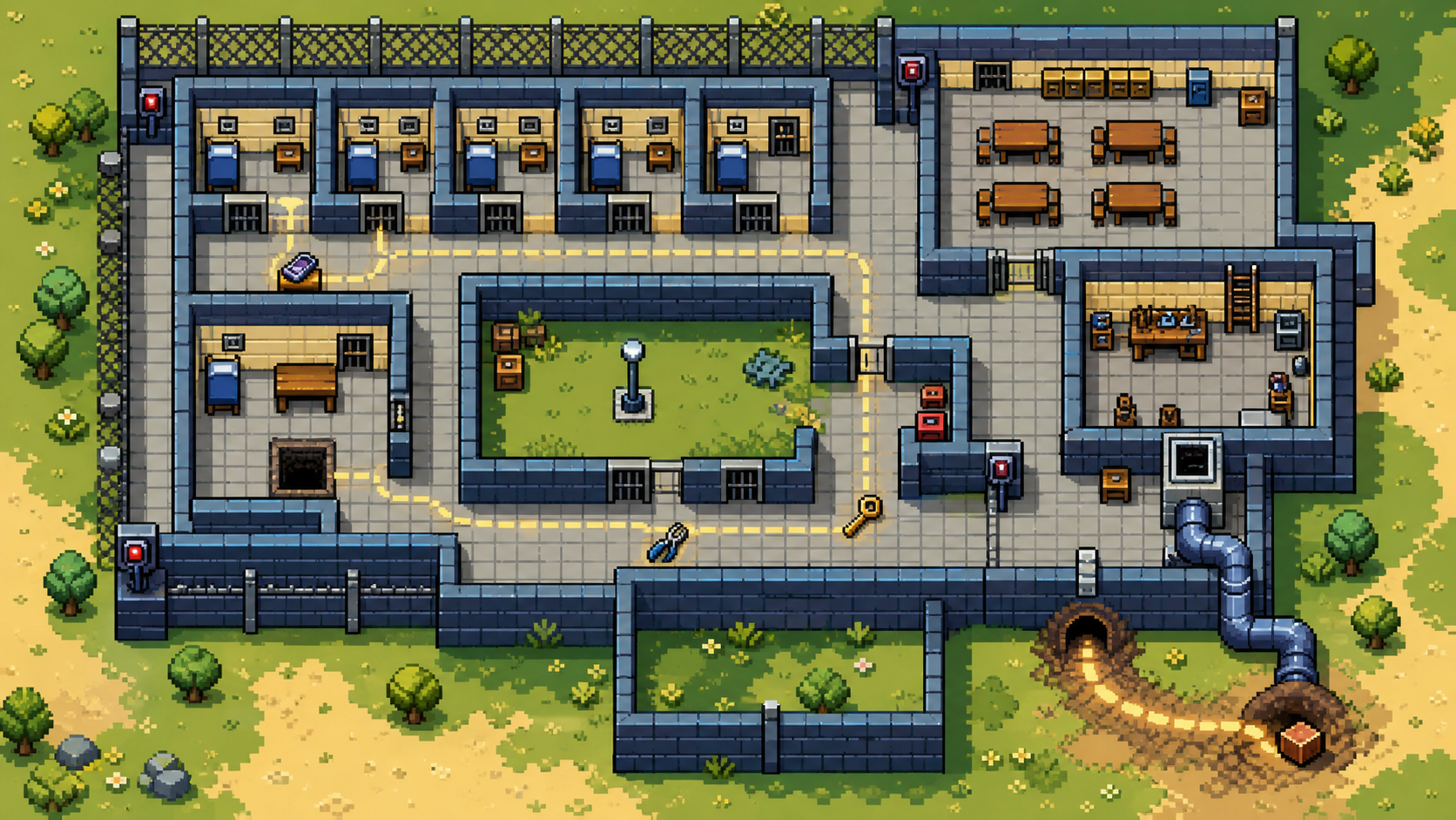 Master class Escape from Pixatraz, jeu d’évasion développé en Lua avec TIC-80